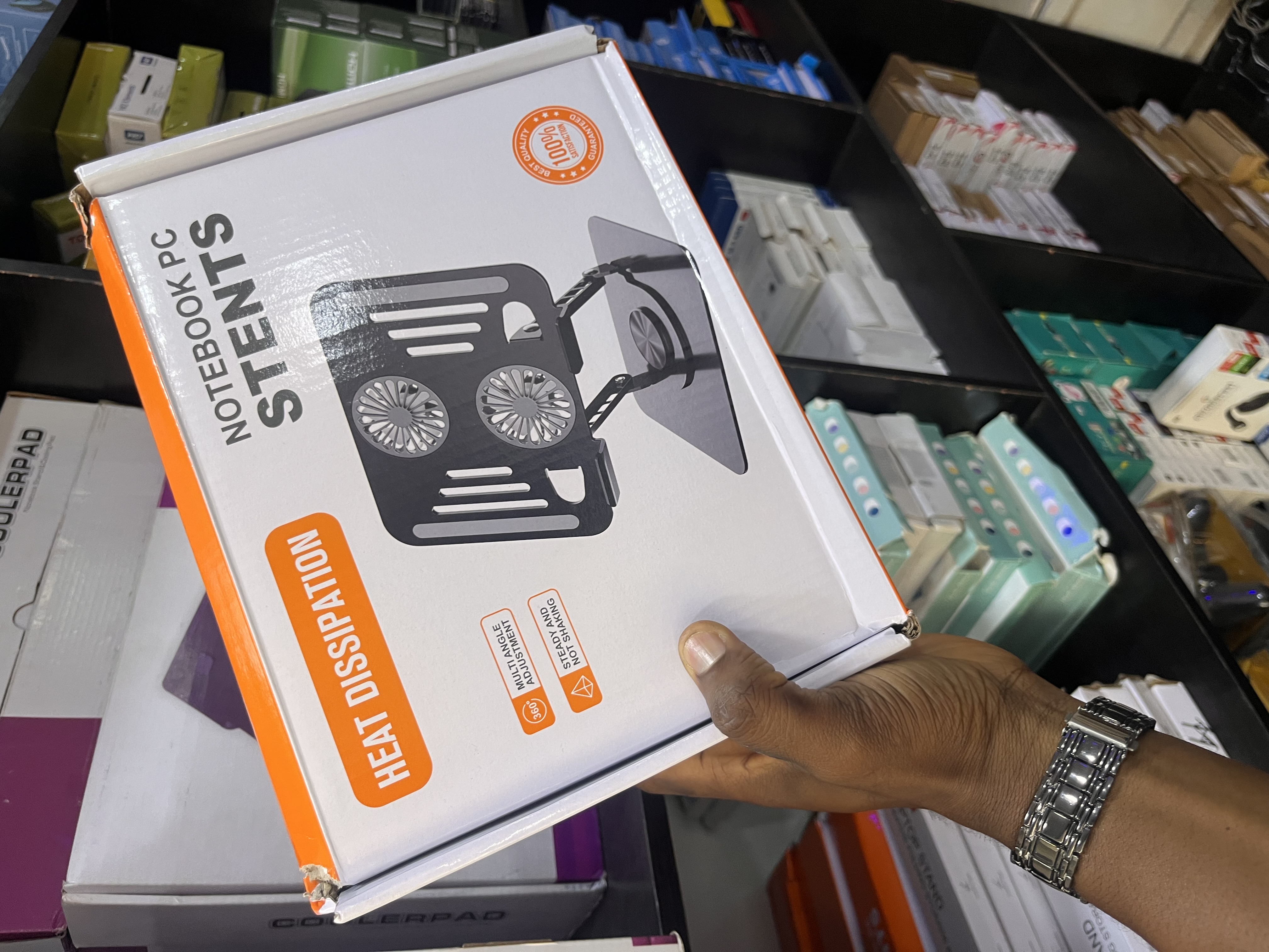 Laptop Cooling Stand (Fan + Adjustable)